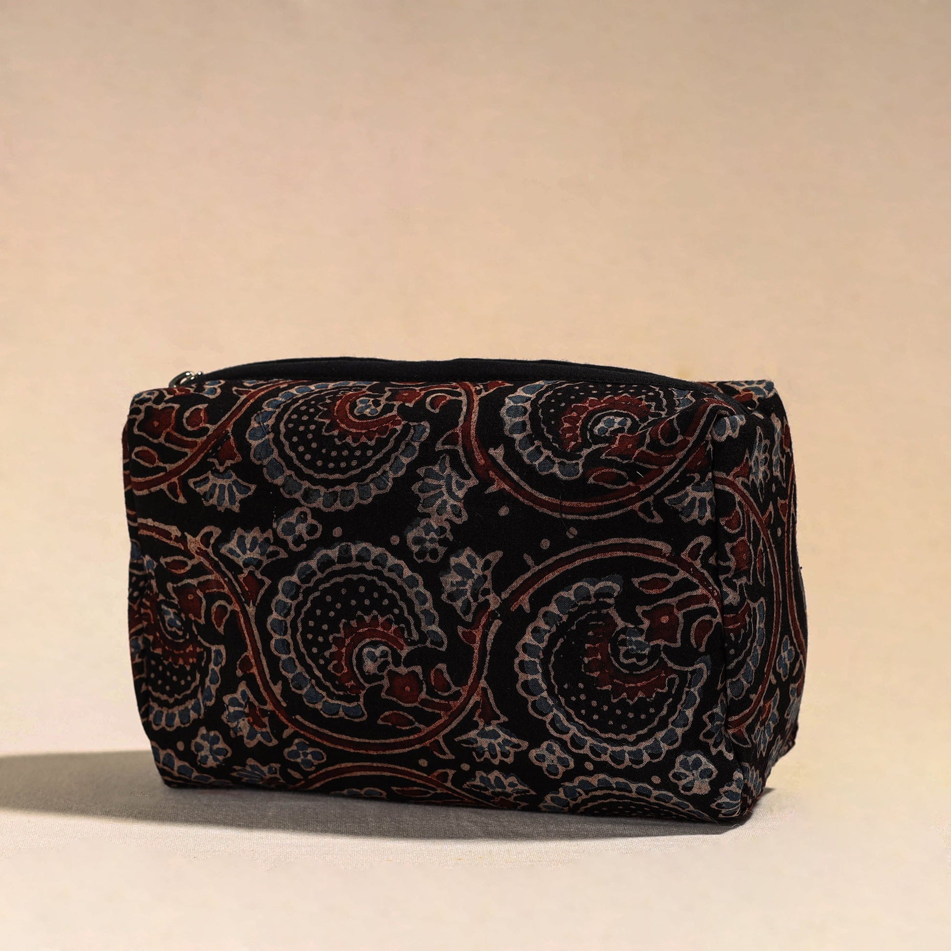 Black - Handmade Cotton Toiletry Pouch 02
