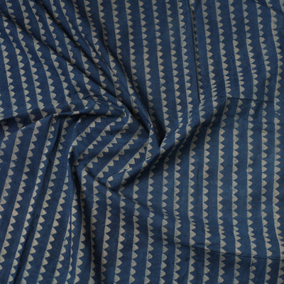Ajrakh Block Printed Cotton Precut Fabric 06
