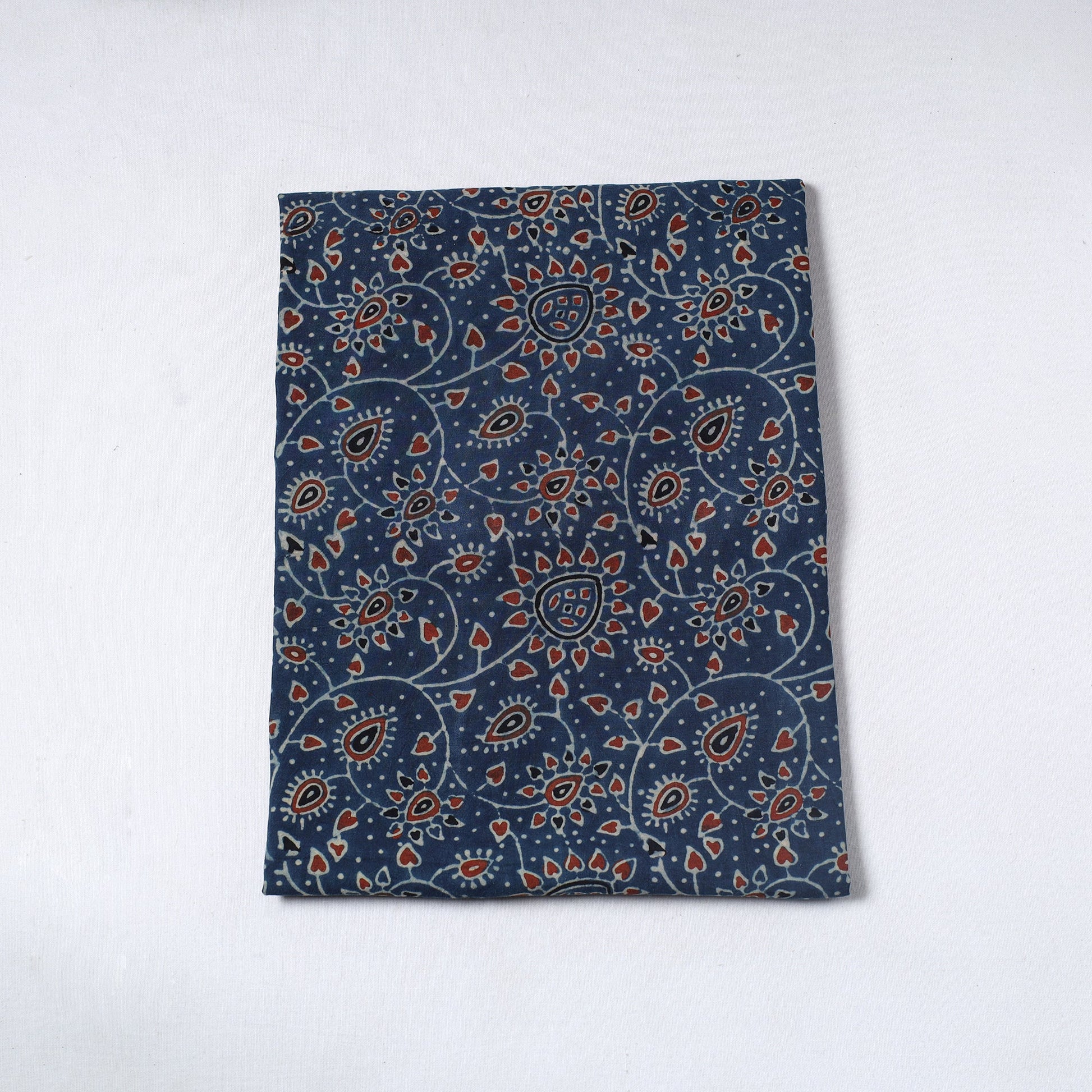 Ajrakh Block Printed Cotton Precut Fabric 08