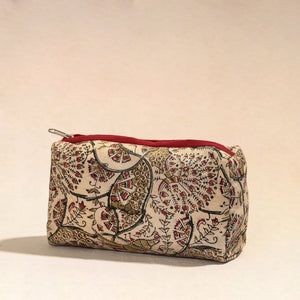 Beige - Handmade Cotton Toiletry Pouch 18