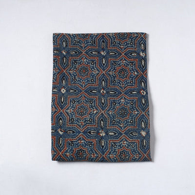 Blue - Ajrakh Block Printed Cotton Precut Fabric (1.8 meter) 18