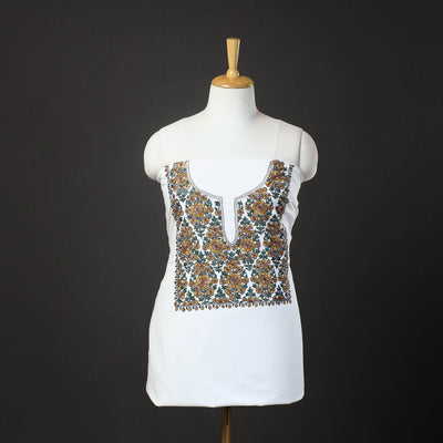 2pc Kashida Hand Embroidery Cotton Dress Material 58