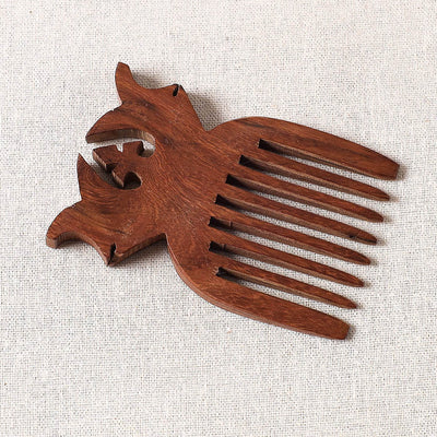 Bijnor Hand Carved Steam Beech Wood Comb (Small)