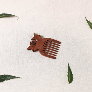 Bijnor Hand Carved Steam Beech Wood Comb (Small)