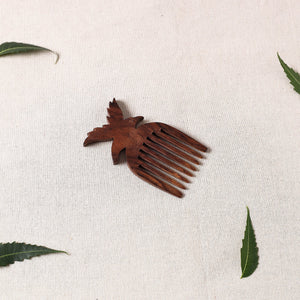 Bijnor Hand Carved Steam Beech Wood Comb (Small)
