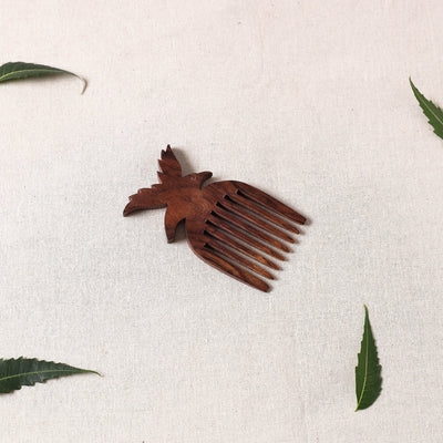 Bijnor Hand Carved Steam Beech Wood Comb (Small)