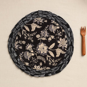Black - Handcrafted Cotton Round Pot Holder 04