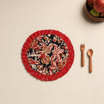 Black - Handcrafted Cotton Round Pot Holder 05