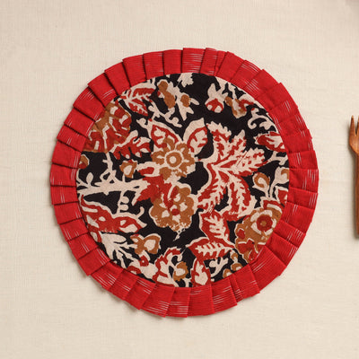 Black - Handcrafted Cotton Round Pot Holder 05
