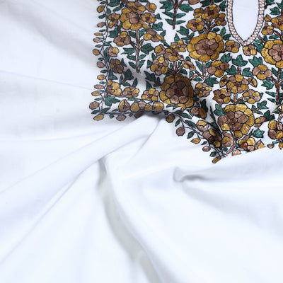 2pc Kashida Hand Embroidery Cotton Dress Material 58