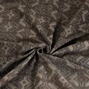 Brown - Pure Wool Handloom Akola Print Fabric 10
