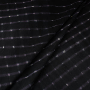 Black - Leheriya Tie-Dye Mothra Chanderi Silk Fabric 24