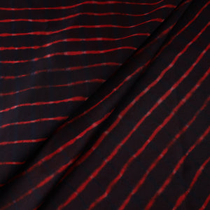 Black - Leheriya Tie-Dye Mothra Chanderi Silk Fabric 25