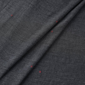 Black - Phulia Jamdani Handloom Cotton Fabric 01