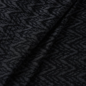 Black - Handloom Silk Pochampally Ikat Weave Fabric 20