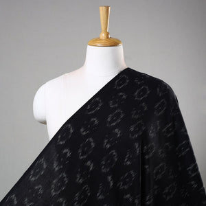 Black - Cotton Pochampally Ikat Fabric 04