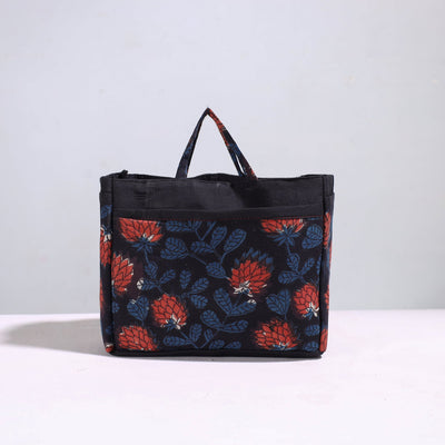 Black - Handmade Cotton Multipurpose Cosmetic/Toiletry Bag 23