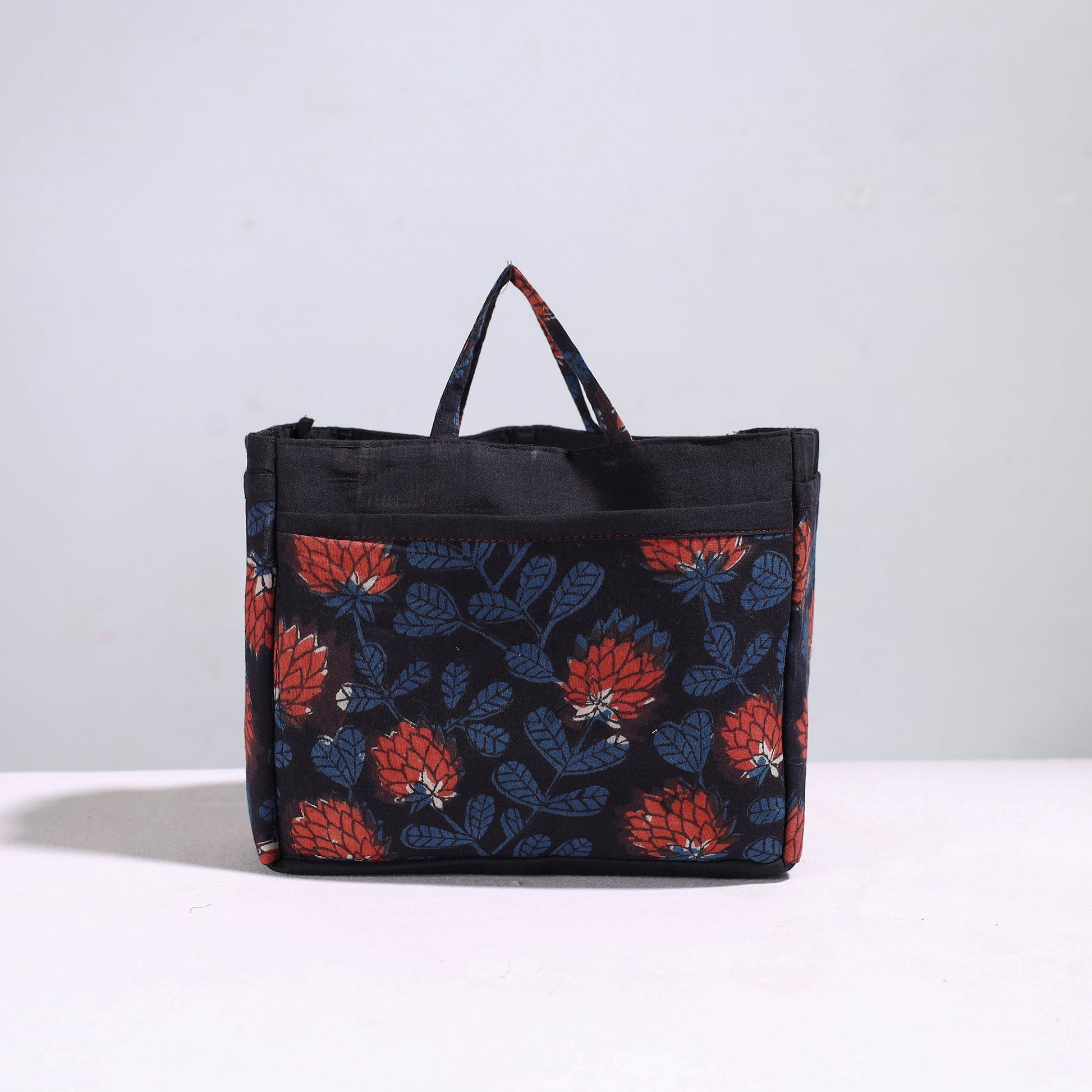 Black - Handmade Cotton Multipurpose Cosmetic/Toiletry Bag 23