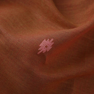 Brown - Phulia Jamdani Handloom Cotton Fabric 14