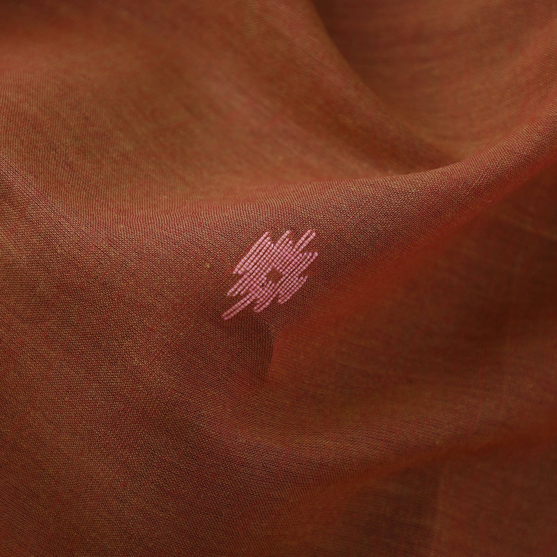 Brown - Phulia Jamdani Handloom Cotton Fabric 14