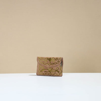 Brown - Kashmiri Crewel Hand Embroidery Velvet Coin Purse 10