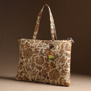 Beige - Handcrafted Quilted Cotton Hand Bag 22