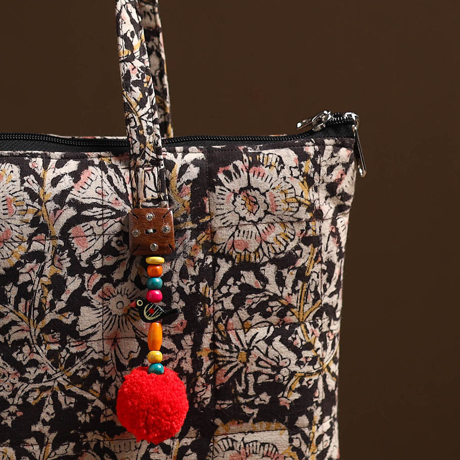 Black - Handcrafted Quilted Cotton Hand Bag 25