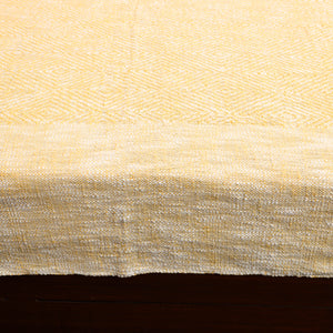 Beige - Pure Handloom Cotton Double Bed Cover from Bijnor 05
