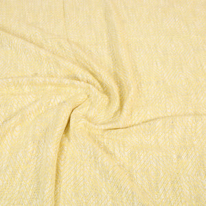 Beige - Pure Handloom Cotton Double Bed Cover from Bijnor 06