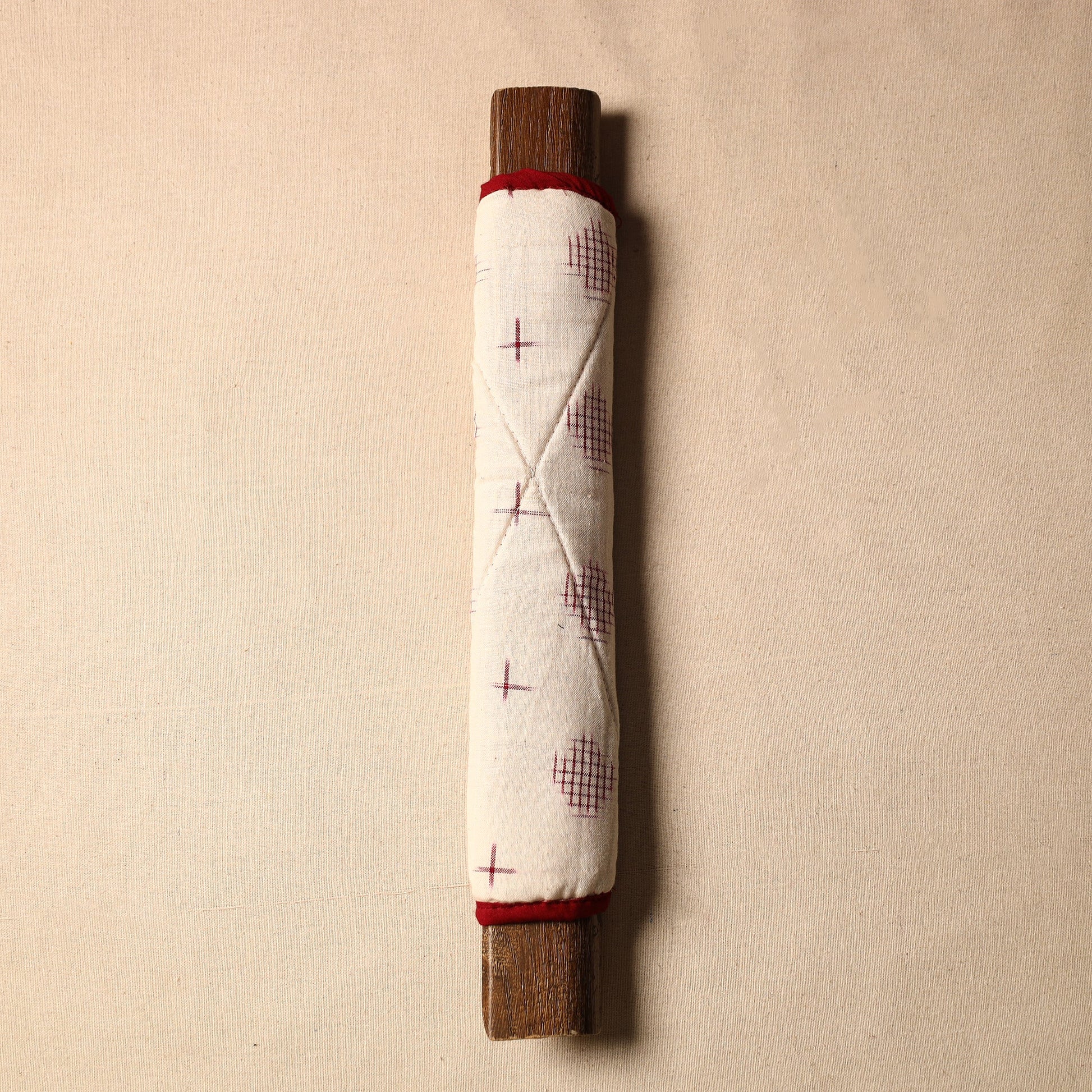 Beige - Handmade Cotton Fridge Handle Cover 08