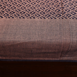 Brown - Pure Handloom Cotton Double Bed Cover from Bijnor 44