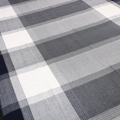 Black - Pure Handloom Cotton Single Bed Cover from Bijnor 31