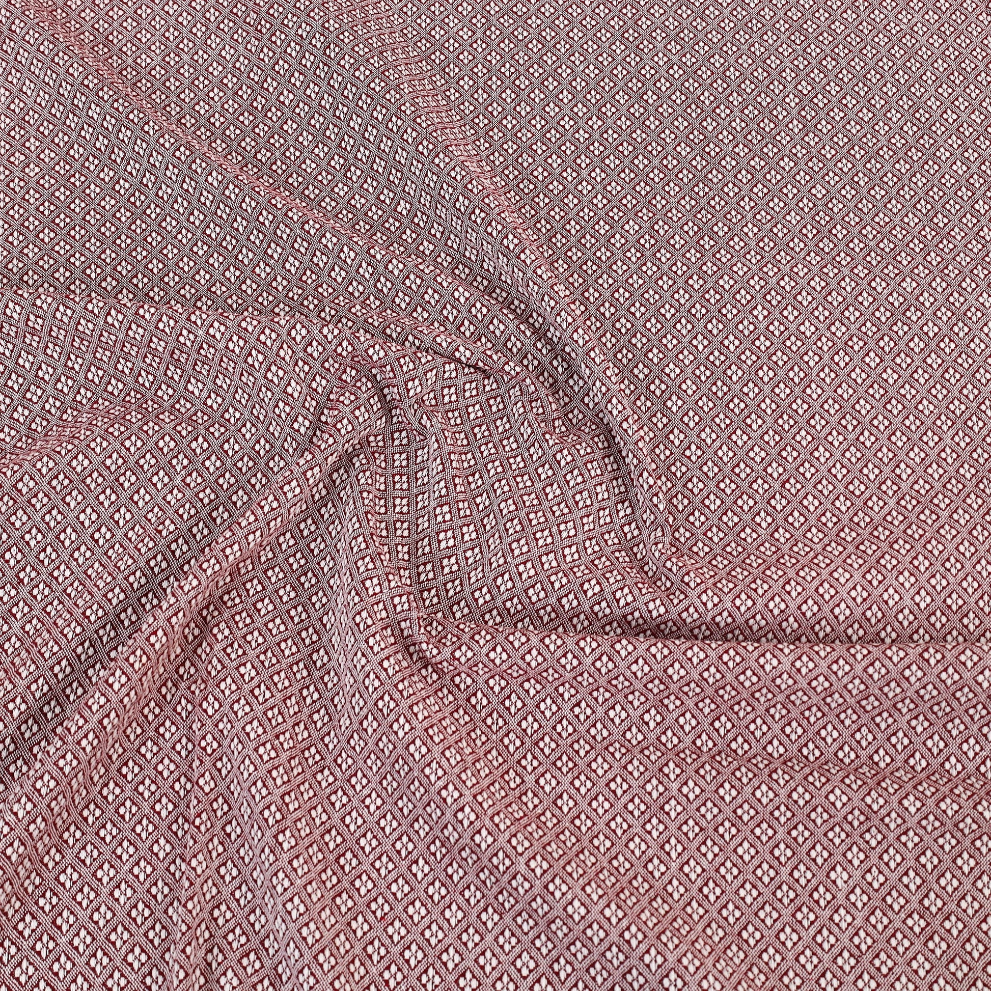 Brown - Pure Handloom Cotton Single Bed Cover from Bijnor 35
