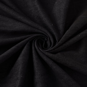 Black - 2/40 Twill Cotton Handspun Handloom Natural Dyed Plain Fabric 02