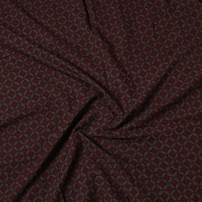 Brown - Bagh Block Printed Cotton Precut Fabric (1.5 Meter)