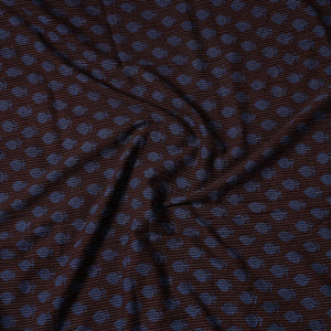Black - Bagh Block Printed Kantha Style Cotton Precut Fabric (2 Meter)