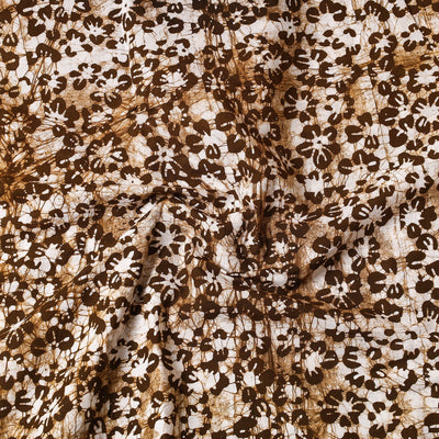 Brown - Hand Batik Printed Cotton Precut Fabric (1.8 Meter)
