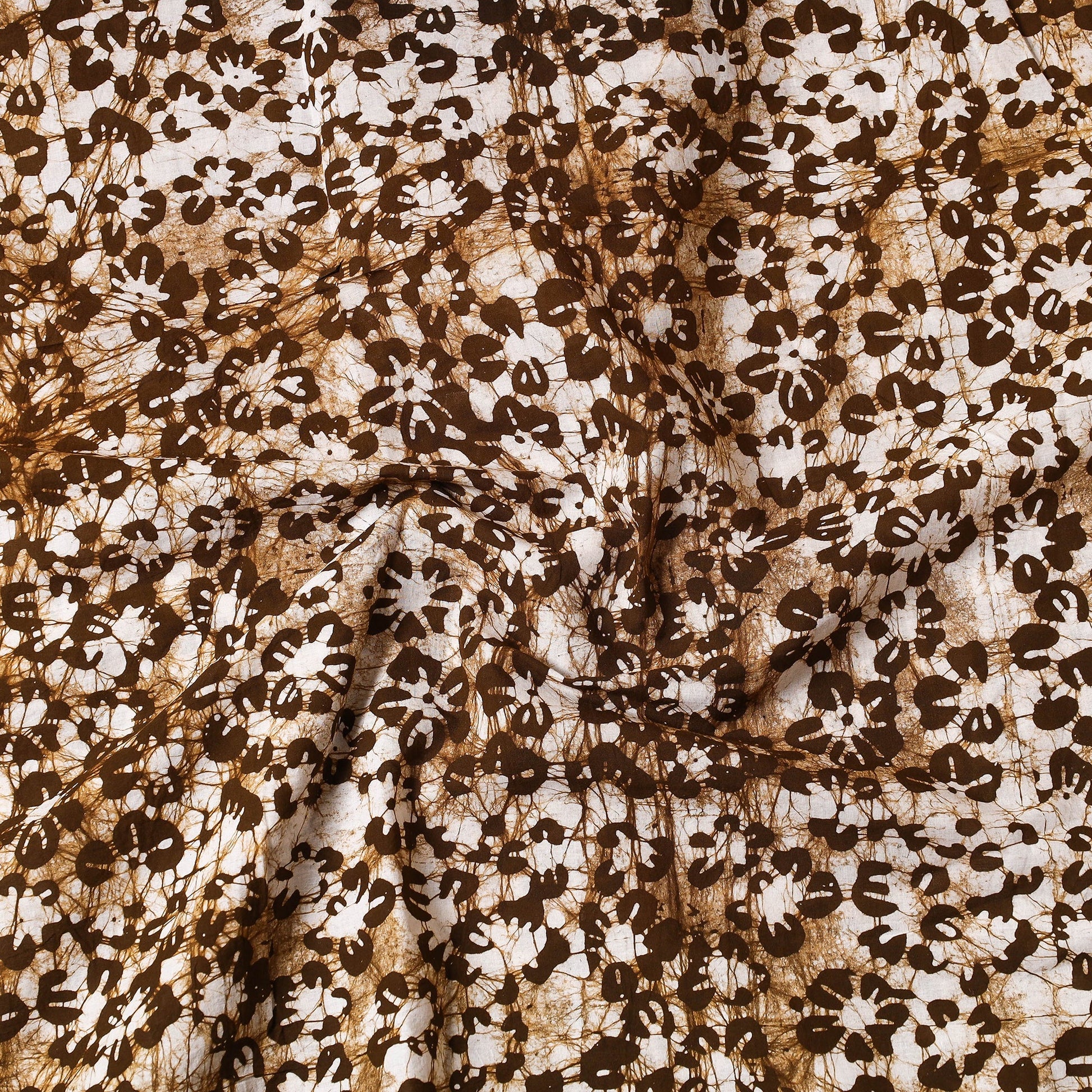 Brown - Hand Batik Printed Cotton Precut Fabric (1.8 Meter)