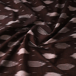 Brown - Pochampally Ikat Weave Cotton Fabric 15
