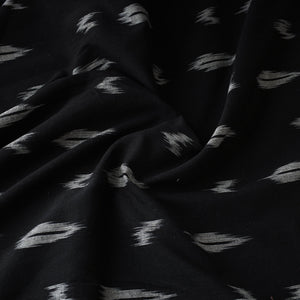 Black - Pochampally Ikat Weave Cotton Fabric 27