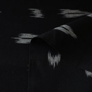 Black - Pochampally Ikat Weave Cotton Fabric 27