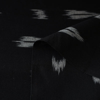 Black - Pochampally Ikat Weave Cotton Fabric 27