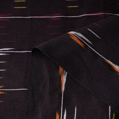 Brown - Pochampally Ikat Weave Cotton Fabric 28
