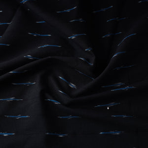 Black - Pochampally Ikat Weave Cotton Fabric 25