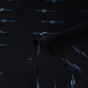 Black - Pochampally Ikat Weave Cotton Fabric 25