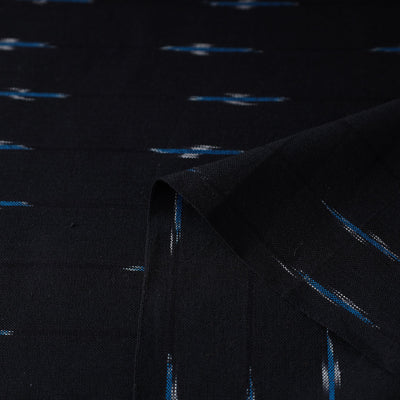 Black - Pochampally Ikat Weave Cotton Fabric 25