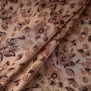 Ajrakh Dabu Bagru Block Print Chanderi Silk Fabric 03