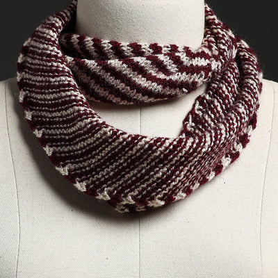 Brown - Kumaun Hand Knitted Woolen Neck Warmer 33