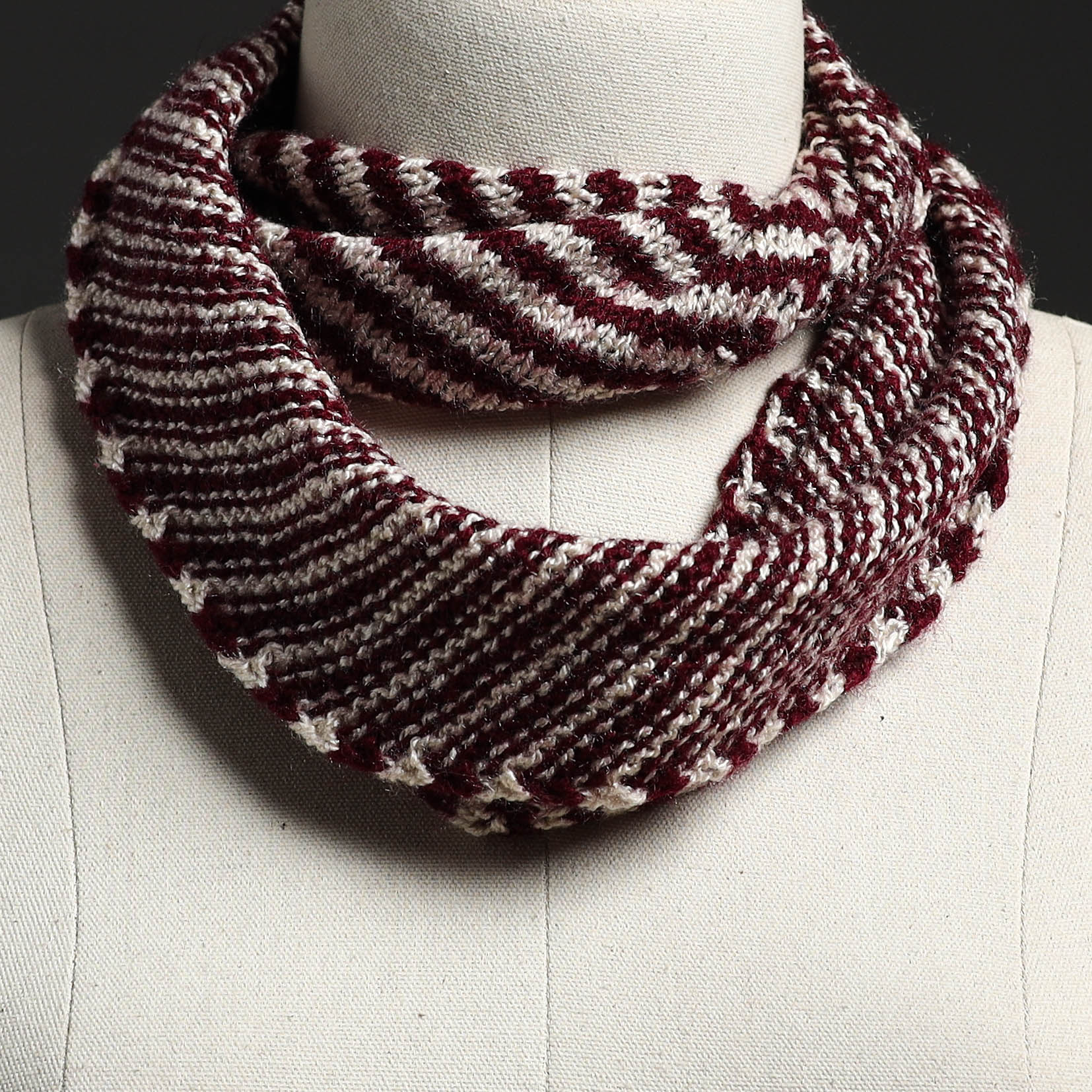 Brown - Kumaun Hand Knitted Woolen Neck Warmer 33