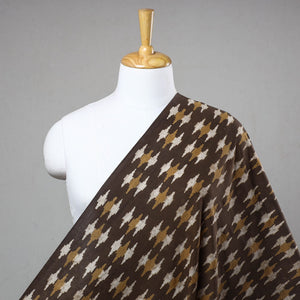 Brown - Akola Hand Block Printed Cotton Fabric
